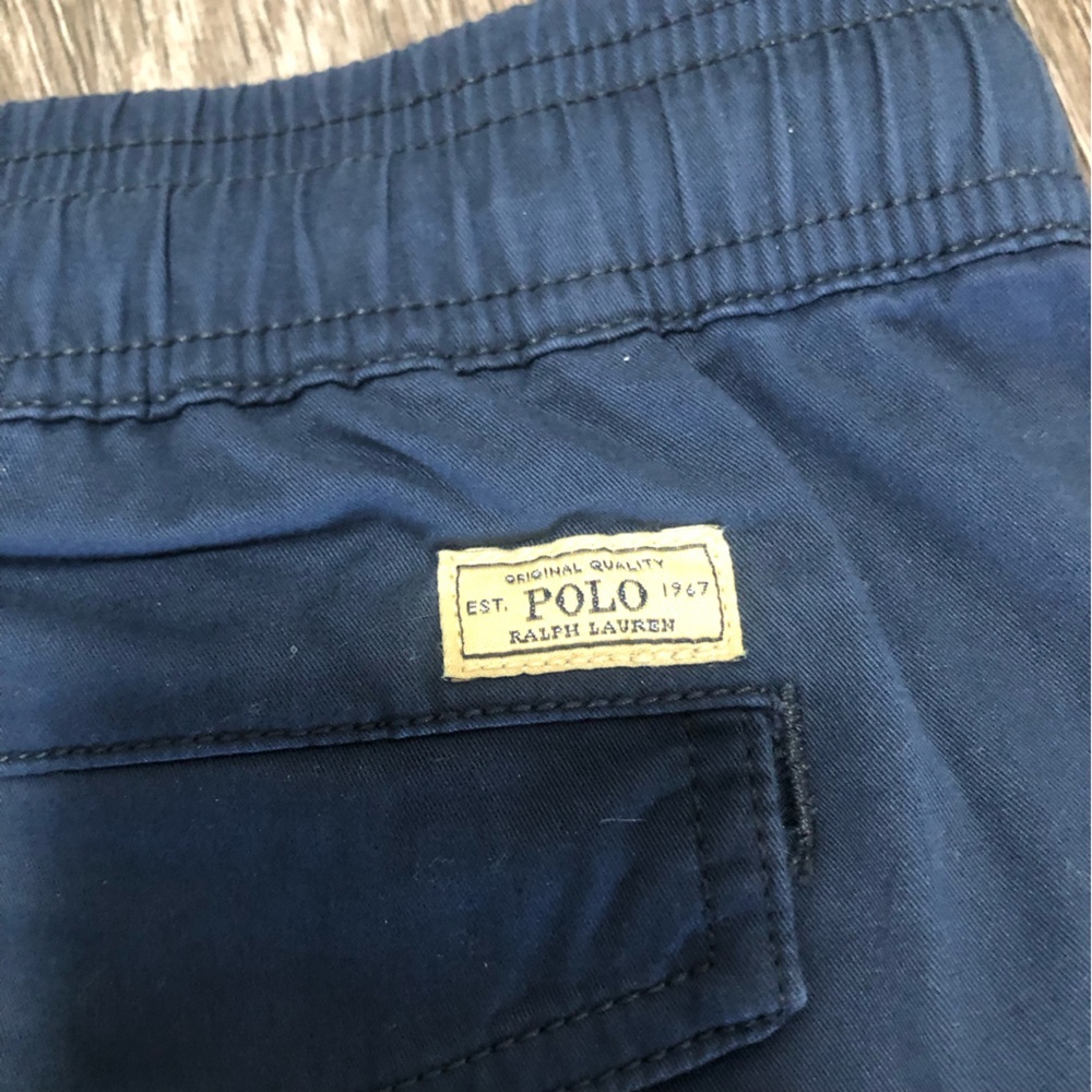 Polo Ralph Lauren Navy Blue Cargo Joggers Ankle Zip XXL - Picture 14 of 15